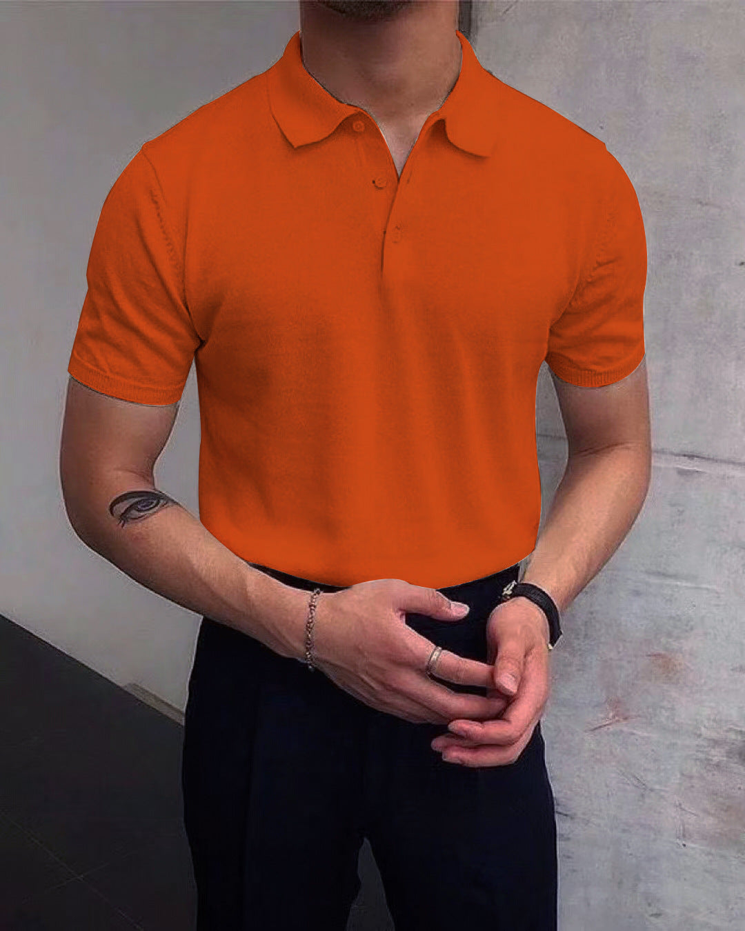 Breathable Cotton Polo Shirt For Men By Street-wave With Elegant Collar For Everyday Comfort