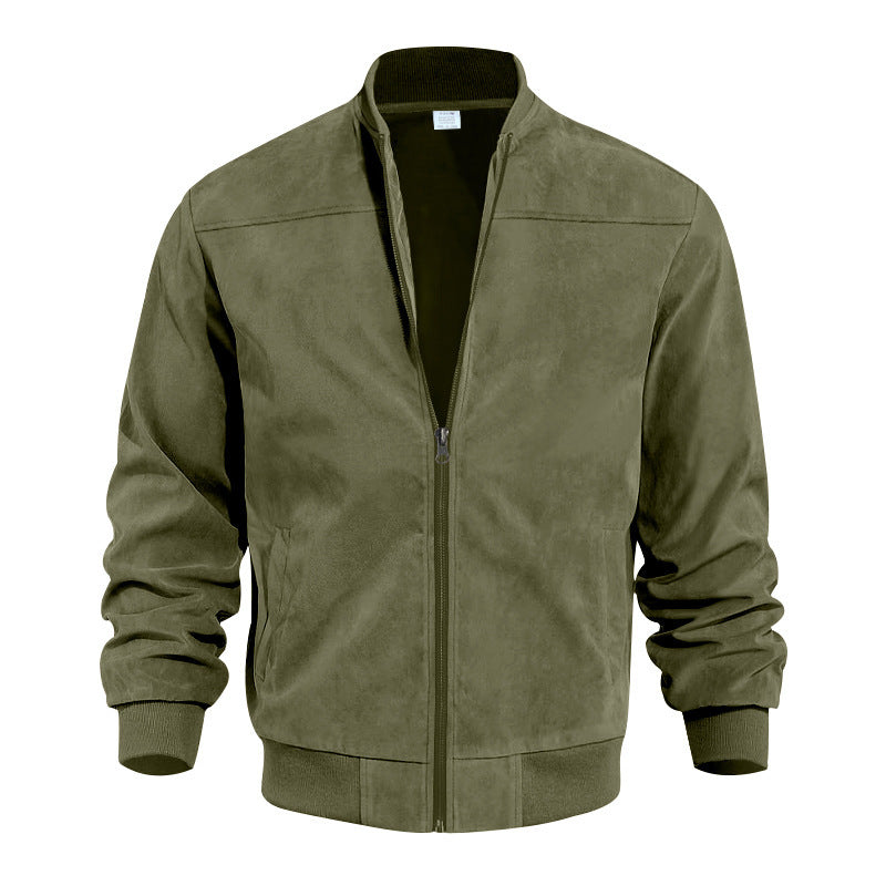 Street-Wave Men's Bomber Jacket With Comfortable Cuffs And Zip For Modern Style Everyday