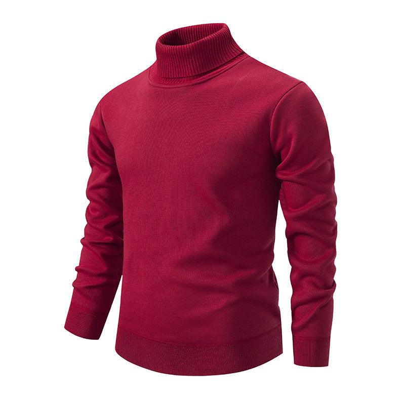 Streetwave Mens Turtleneck Sweater In Soft Knit With Structured Texture For Cozy Warmth