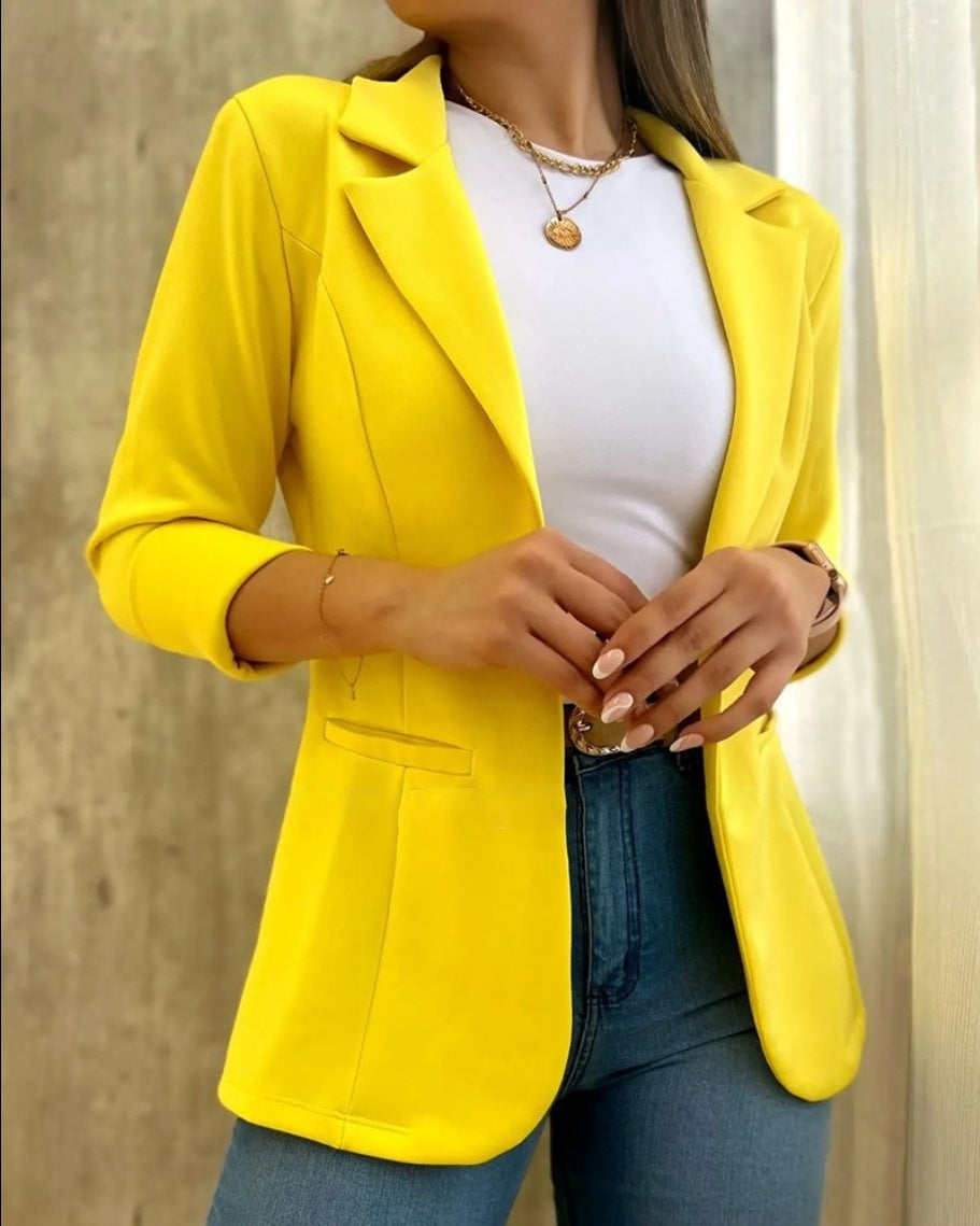 Street-Wave Women's Blazer With Pockets Chic Versatile Jacket For Modern Professionals