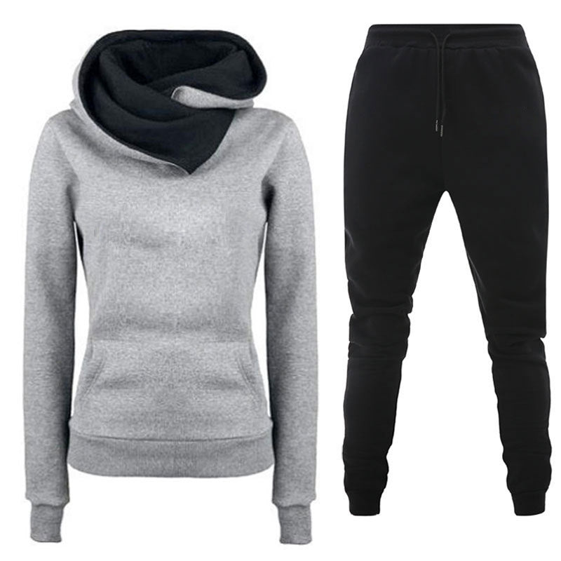 Street-wave Women's Hoodie And Jogger Set For Active Lifestyles With Comfortable Athleisure Fit