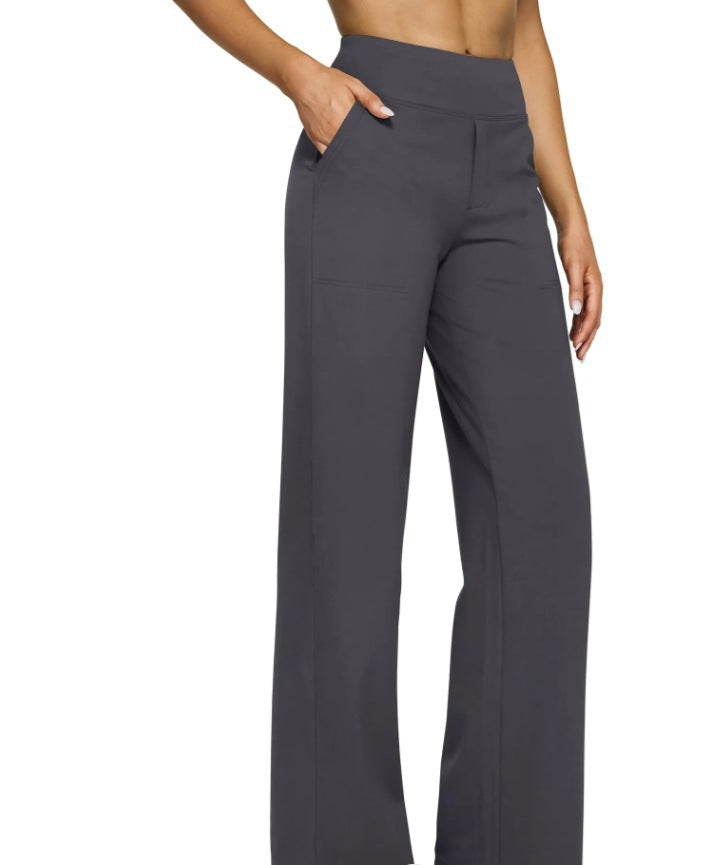 Street-wave Womens Wide-Leg Lounge Pants With Elastic Waistband For Maximum Comfort