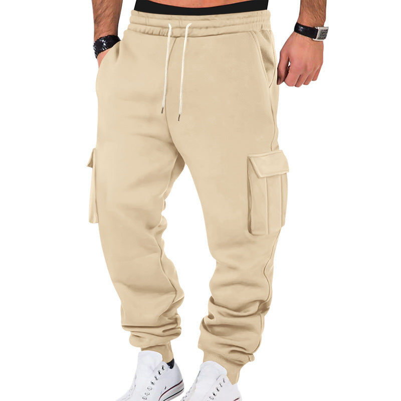 Men's Cargo Training Pants Street Wave Breathable Comfort With Multi Pocket Utility