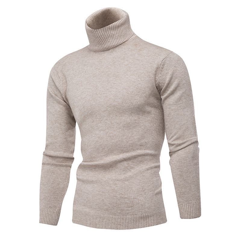 Street Wave Mens High Collar Knit Sweater Ultra Soft Wool Warmth For Men Everyday Comfort