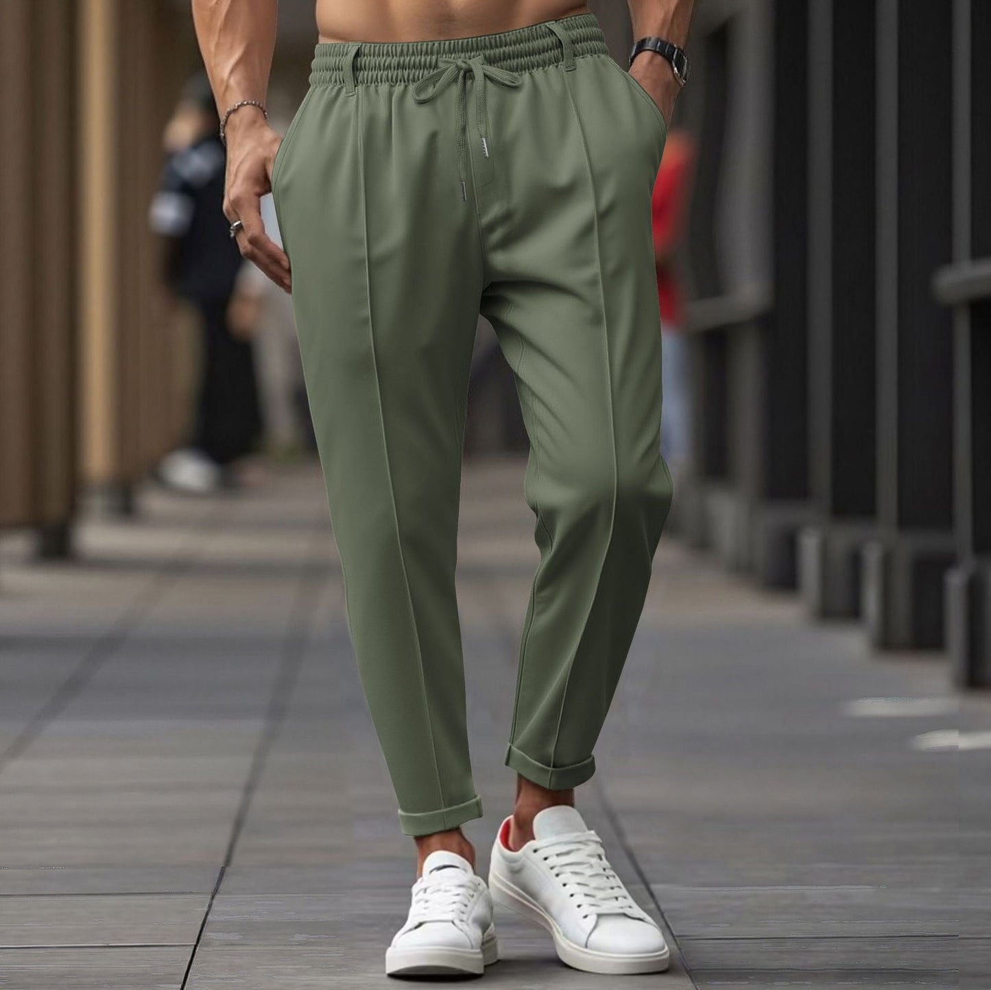 Nordisk Flair Mens Jogging Pants Cotton Blend Elite Comfort Elastic Waist