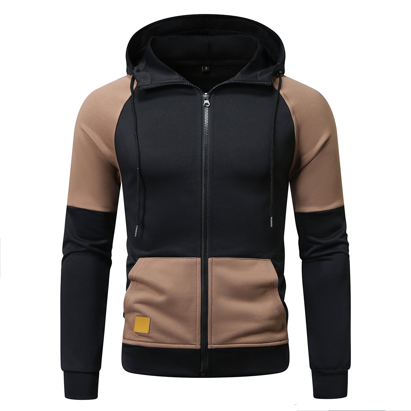 Street-wave Men's Color Block Hoodie Zip-Up Ultra Comfortable Fit Modern Athletic Design