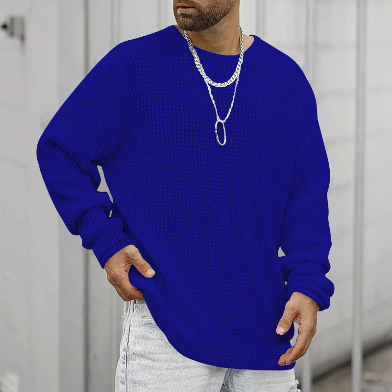 Street Wave Men's Chunky Knit Sweater With Modern Fit And Cozy Lined Interior For Cold Weather