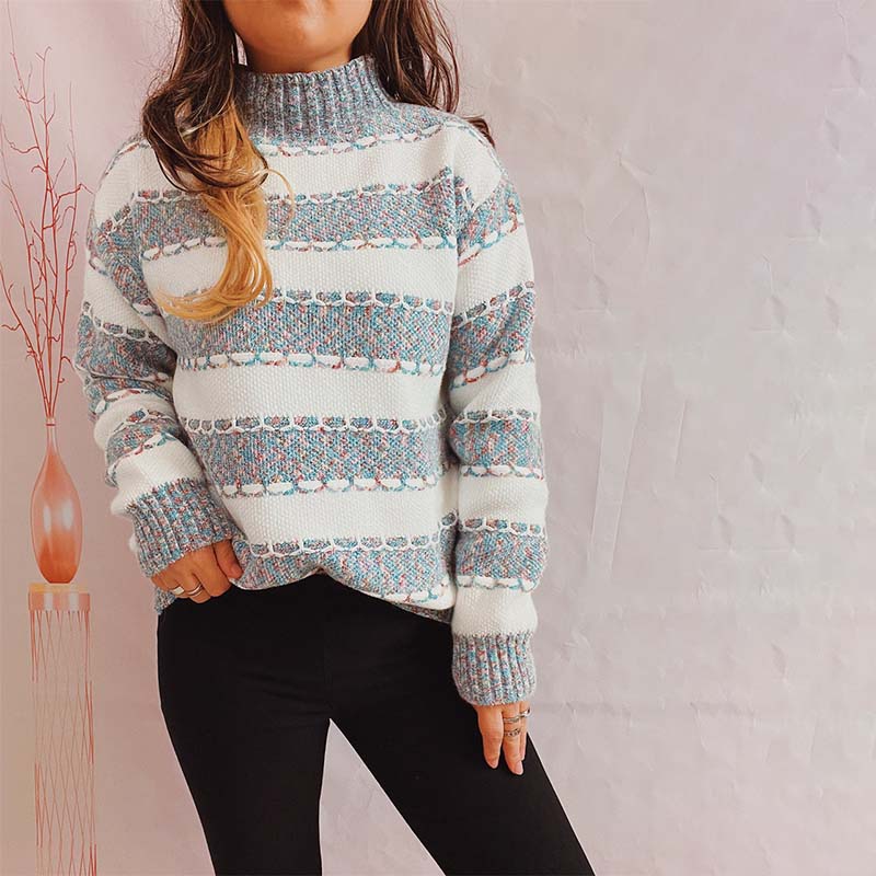 Street-Wave Soft Knit Cardigan With Textured Stripes Acrylic Cozy Warm For Women