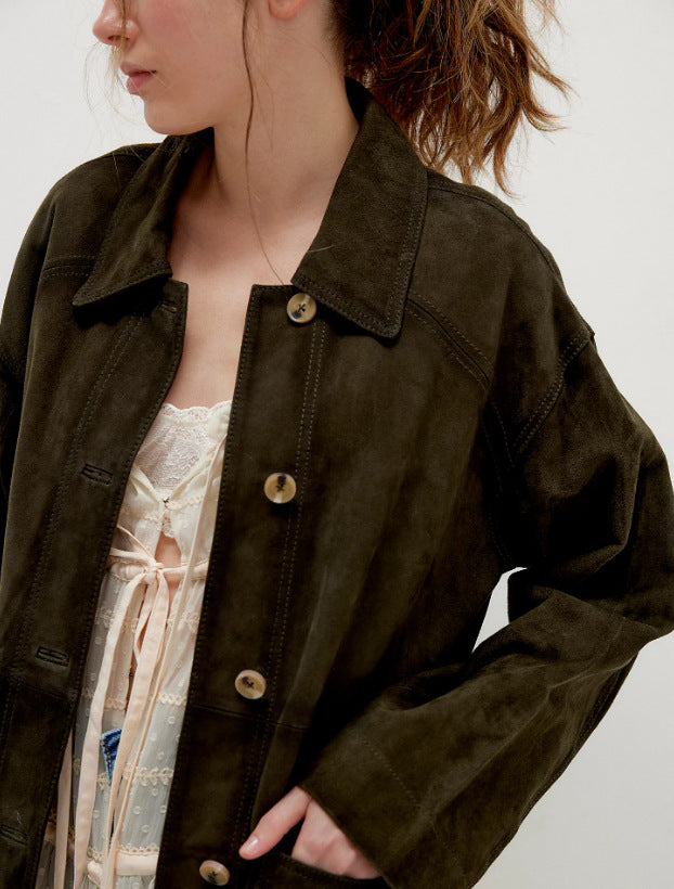 Street Wave Women's Modern Utility Jacket Durable Urban Everyday Wear With Button Closure