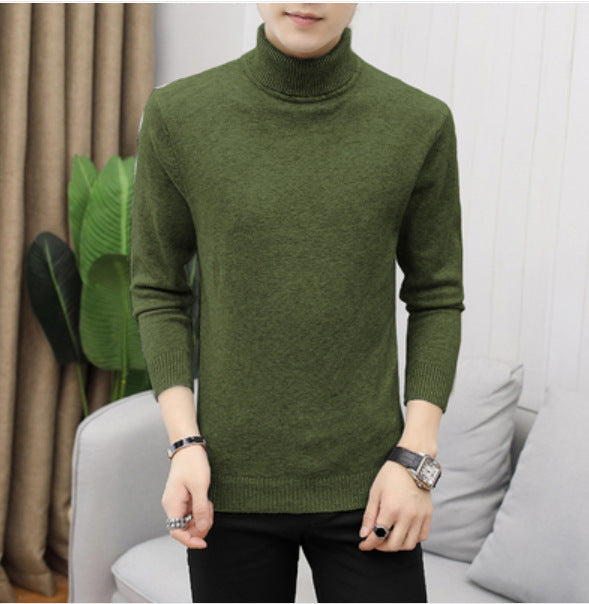 Mens Turtleneck Sweater 100 Cotton Street-wave Ultra Soft Comfort For Modern Gentlemen