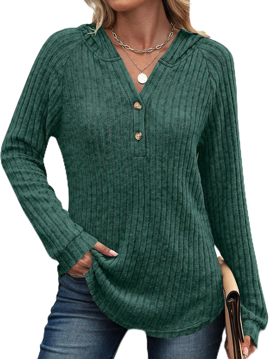 Street-Wave Women's Sporty Ribbed Long Sleeve Shirt For Active Days Everyday Comfort Breathable Fabric