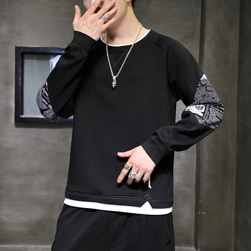 Men's Sweatshirt Premium Street-wave Unique Print Details
