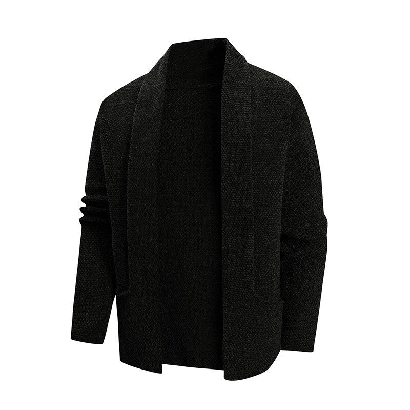 Elegant Women Cardigan With Chic Lapel And Pockets By Street-wave Soft Knit Fabric For Women Timeless And Versatile