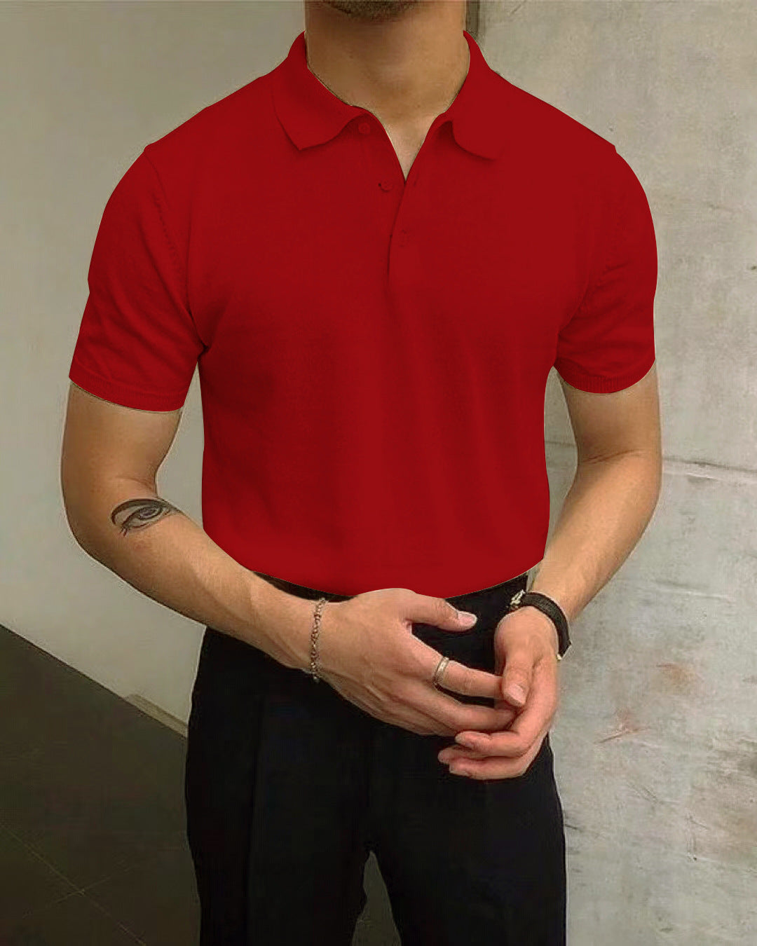 Breathable Cotton Polo Shirt For Men By Street-wave With Elegant Collar For Everyday Comfort