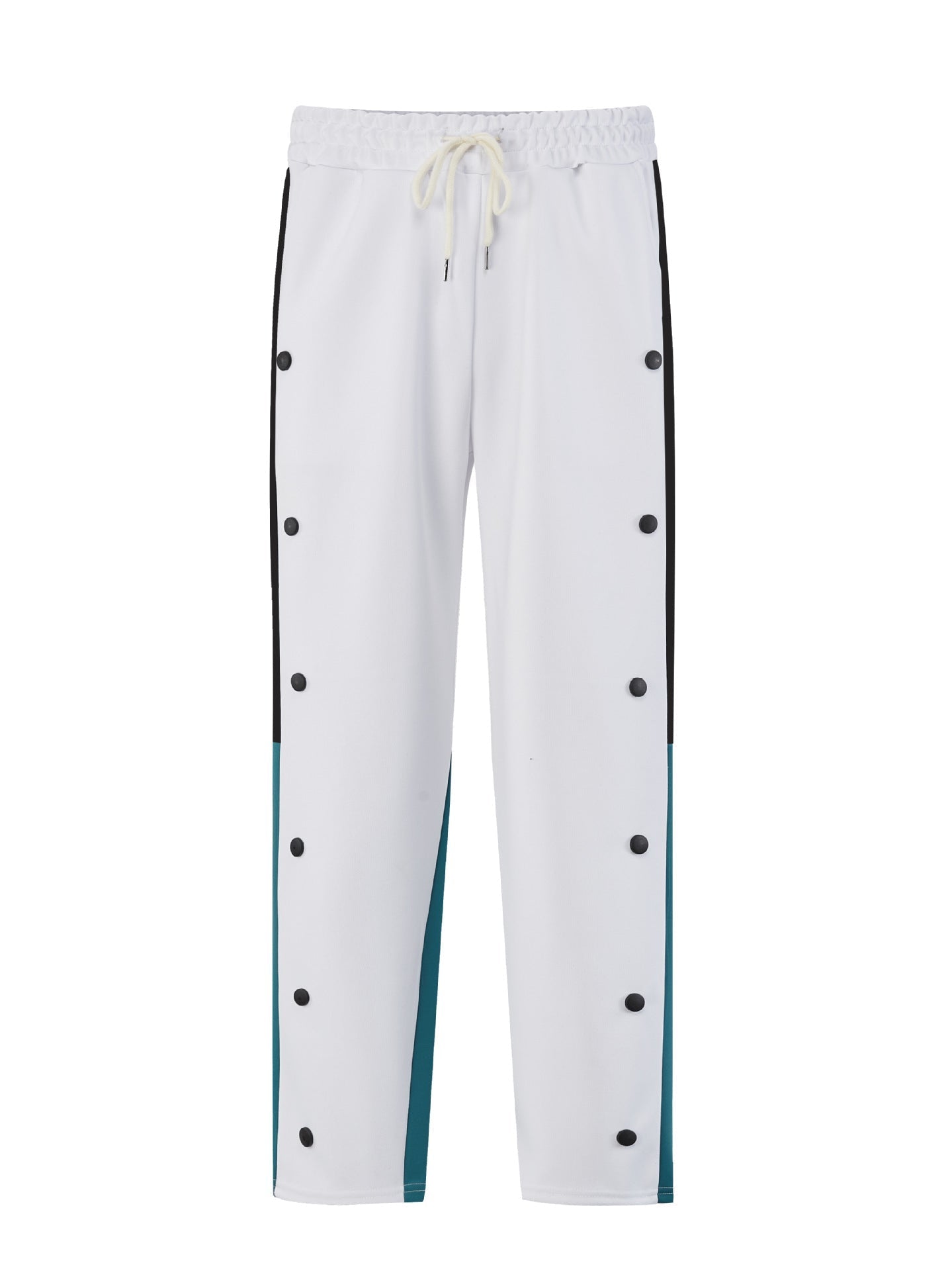 Mens Athletic Training Pants With Snap Button Closure Breathable Structure Streetwave For Men