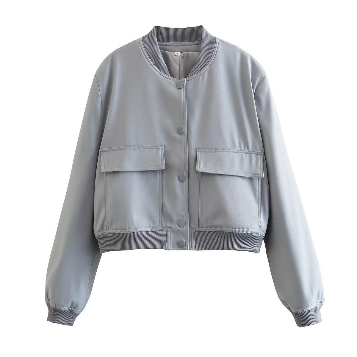 Street-Wave Bomber Jacket for Women - Timeless Navy Outerwear, Cozy, Durable, Chic Everyday