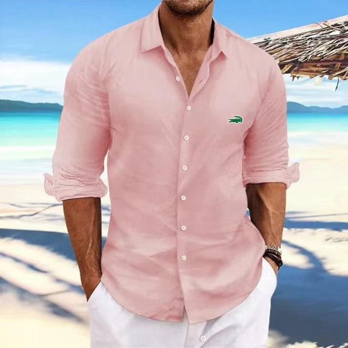 Street-wave Mens Casual Shirt Lightweight Breathable Modern Fit for Everyday Wear