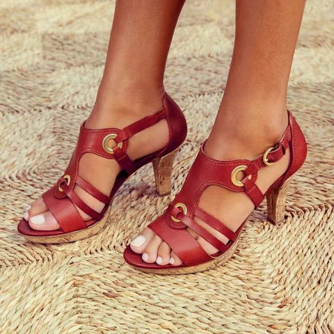 Street Wave Womens Elegant Sandals With Trendy Straps And High Heel For Fashion Forward Women