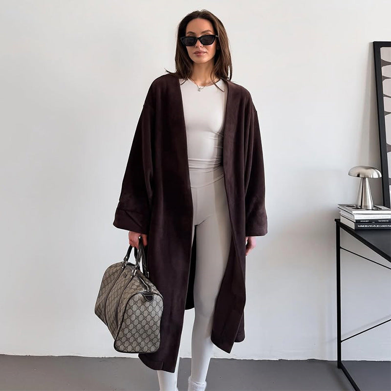 Street Wave Oversized Cozy Coat For Women Soft Fleece Comfort Versatile Streetwear