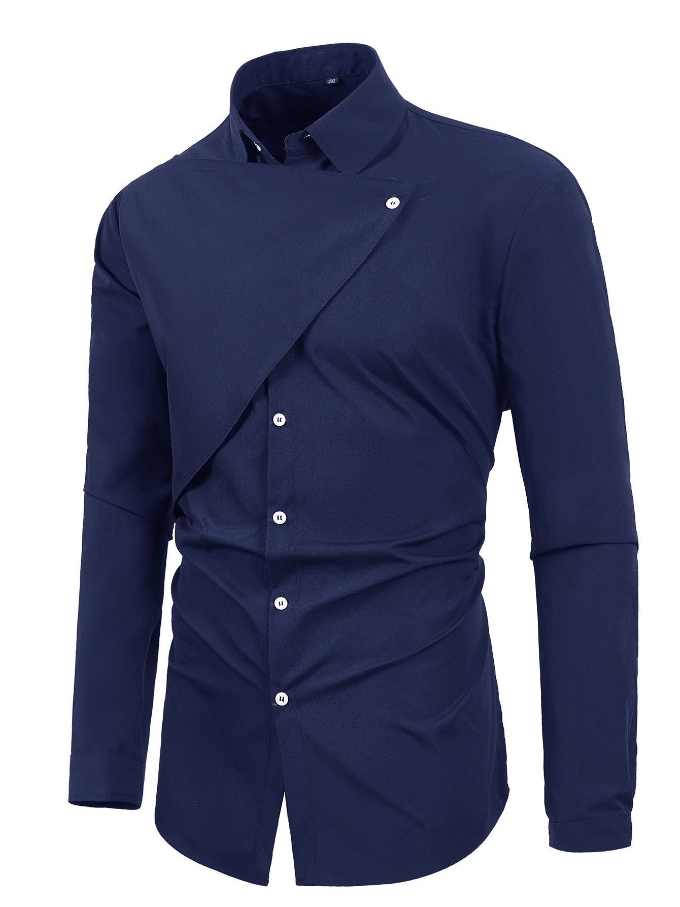 Streetwave Asymmetric Design Mens Shirt For Elegant Comfort And Versatility In Formal Or Casual Wear