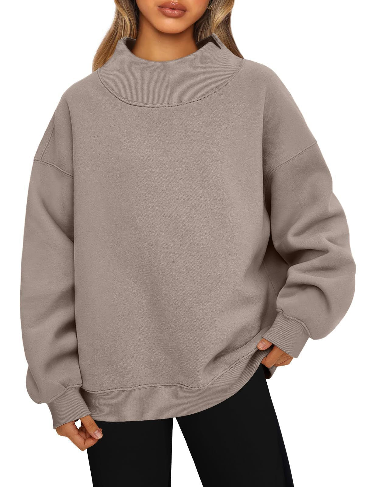 Street Wave Womens High Collar Sweater Soft Cozy Knit For Everyday Style And Comfort