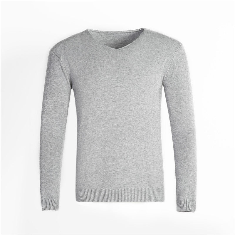 Street-wave Mens V-Neck Sweater Classic Fit Elegant Comfort For Office And Casual