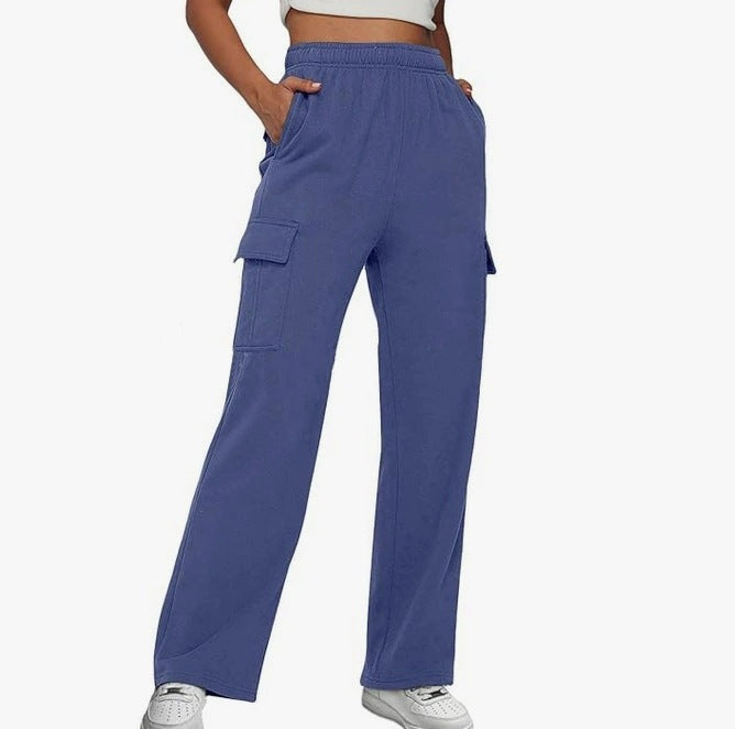 Street Wave Women's Cargo Pants With Wide Leg Fit And Handy Side Pockets For All Day Comfort Everyday Street Style