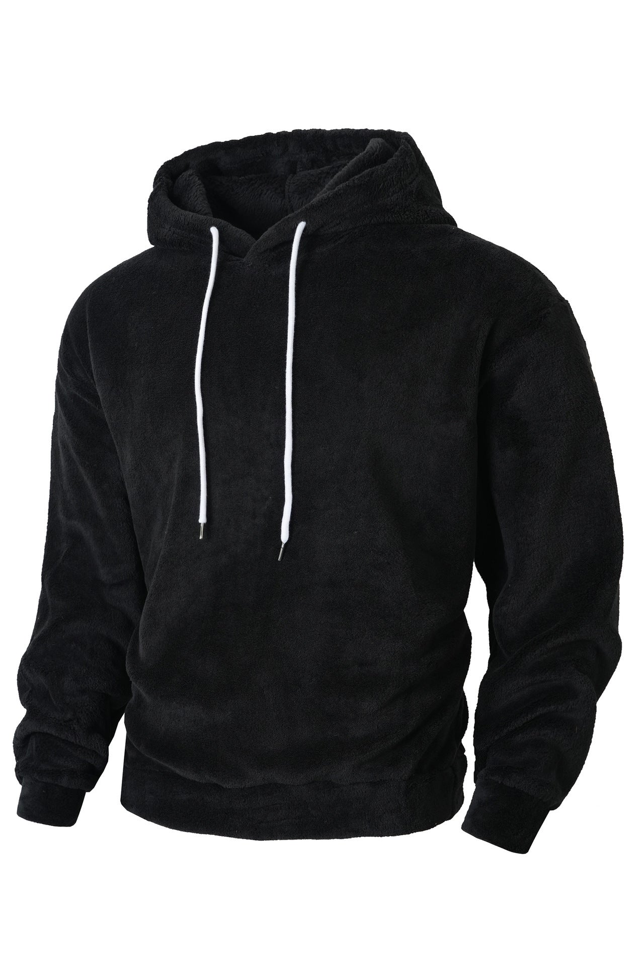 Street-Wave Mens Cozy Fleece Hoodie Sweatshirt For Warm Comfort And Street Style Everyday Wear