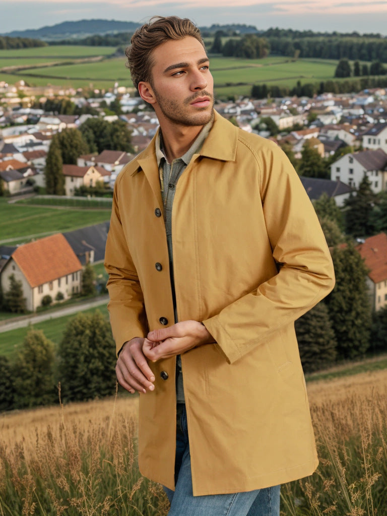 Street-Wave Weatherproof Men's Transitional Jacket With Practical Pockets All-Season