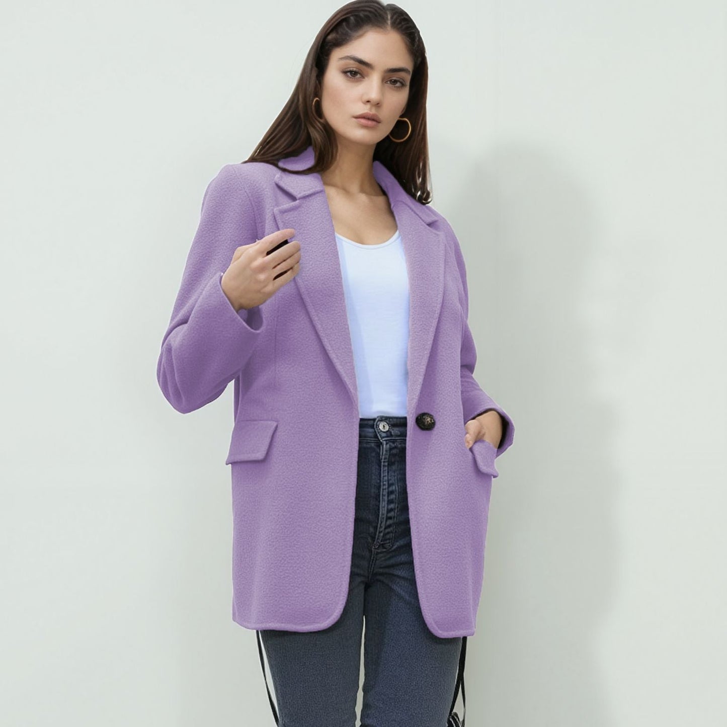 Street Wave Soft Blazer For Women With Tailored Fit Elegant Comfort For Every Occasion