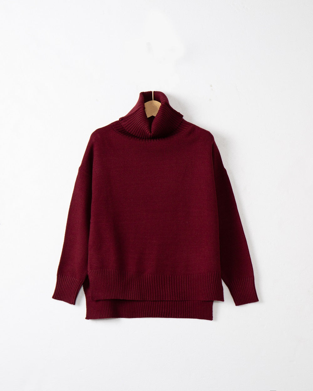 Street-Wave Women's Turtleneck Sweater With Relaxed Fit Soft Knit Cozy All-Day Comfort