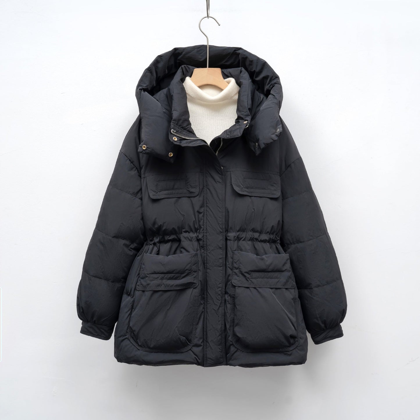 Street Wave Women's Quilted Winter Jacket With Voluminous Silhouette And Practical Pockets