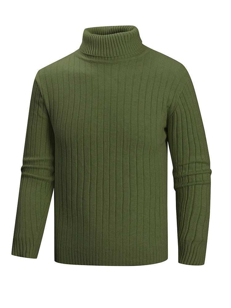 Mens Turtleneck Sweater by Street Wave Premium Fine Knit Soft Cotton Blend Cozy for Cool Weather