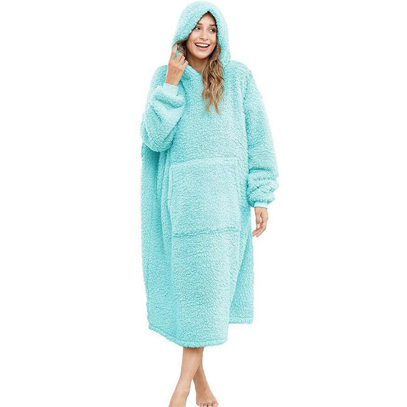 Streetwave Men Fleece Bathrobe Cozy Plush With Hood And Pockets For Home Relaxation And Warmth
