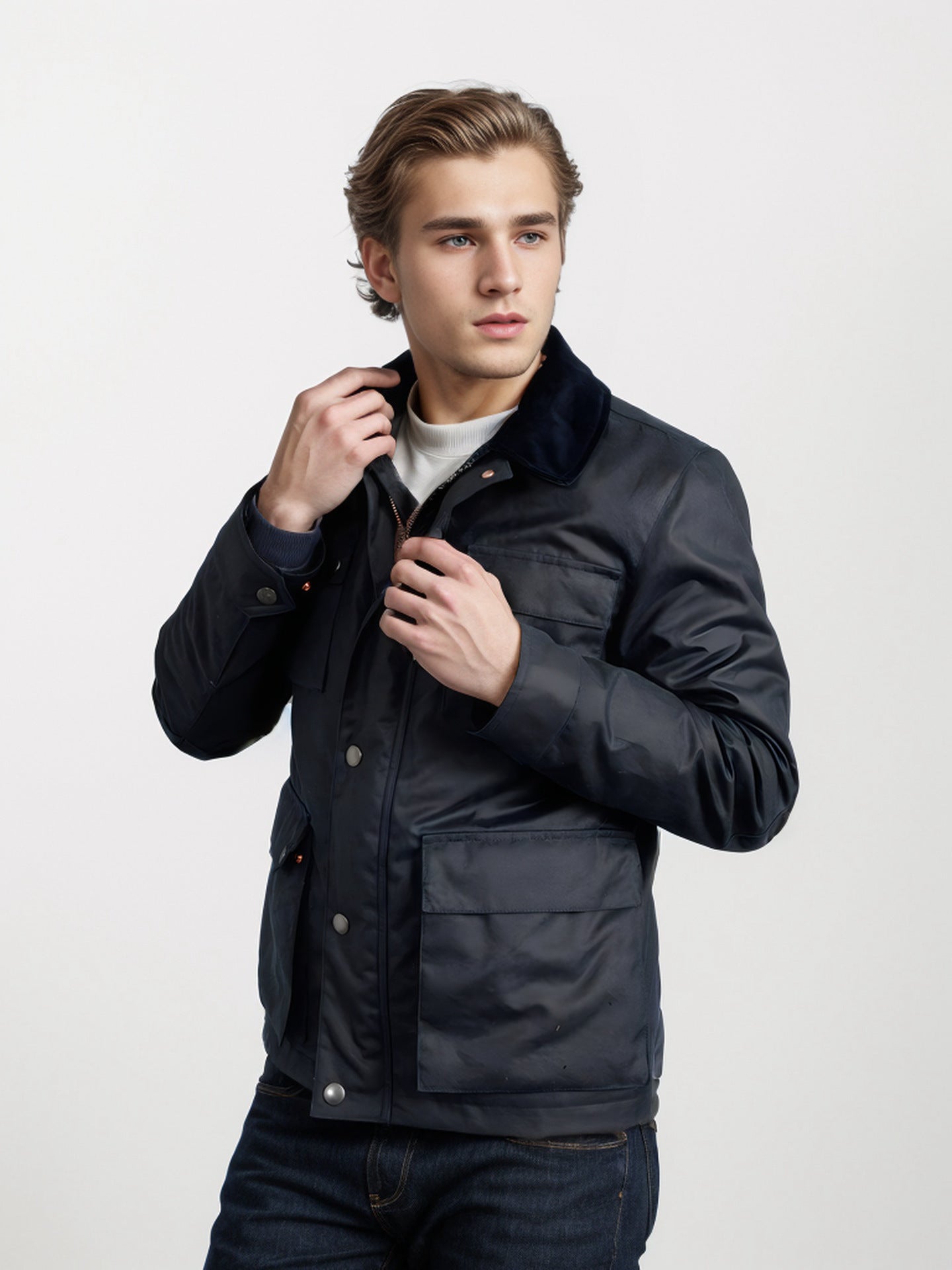Mens Rugged Outdoor Jacket Street-wave Weatherproof Protection for Adventurous Outdoorsmen