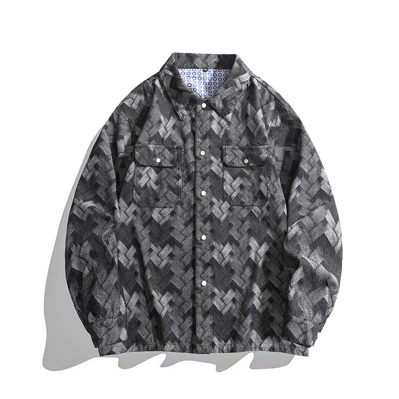 Street-wave Mens Casual Overshirt Durable Comfort For Everyday Style Ideal For Travel And Streetwear
