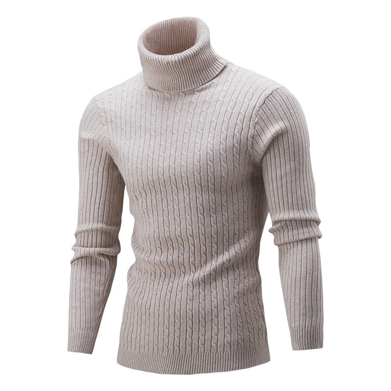 Street Wave Men's Soft Breathable Knit Turtleneck Sweater for Modern Everyday Style Premium Quality