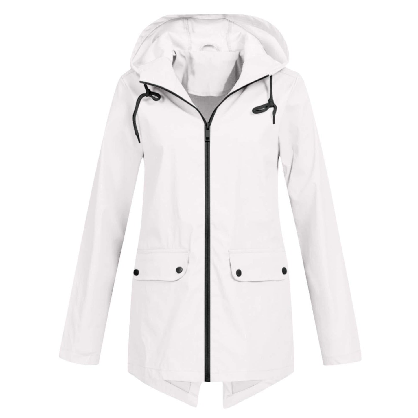 Street-wave Women's Water Repellent Transitional Jacket With Adjustable Hood And Practical Pockets