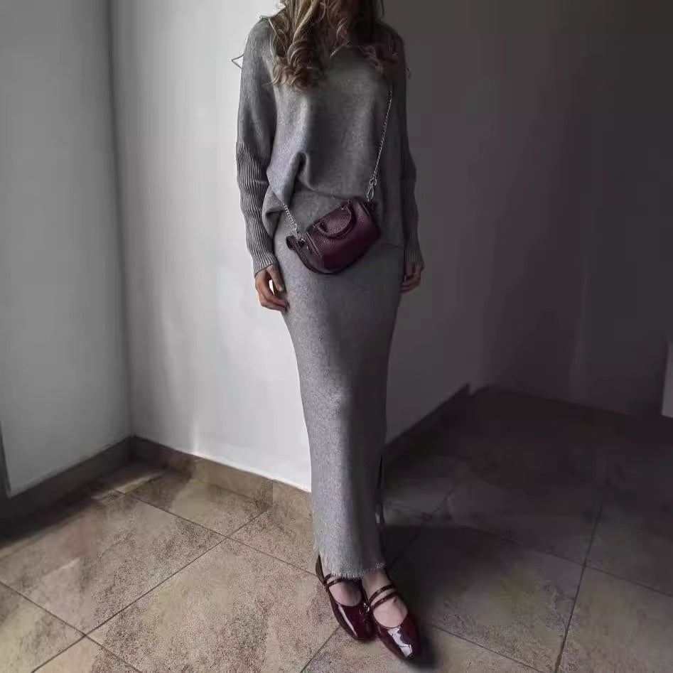 Streetwave Women's Knitted Maxi Dress With Casual Fit Elegant And Versatile For Any Occasion