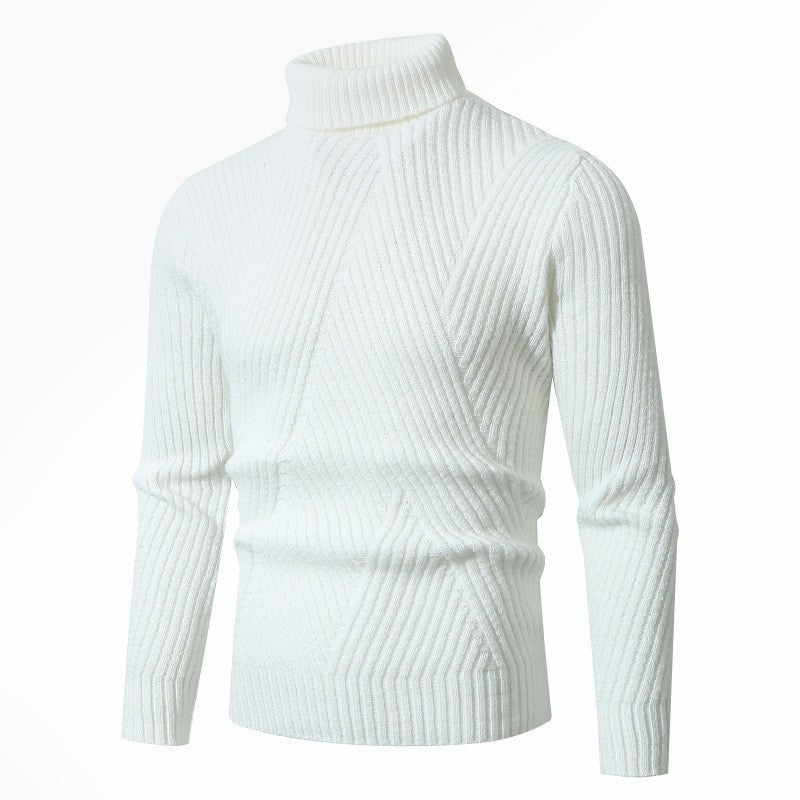 Street-Wave Women's Turtleneck Knit Sweater With Structured Design For Stylish Comfort