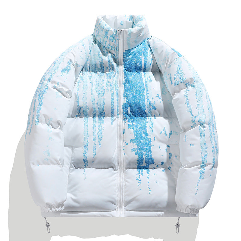 Street-wave Women Winter Puffer Jacket With Elastic Cuffs Water-Repellent Insulated Coat