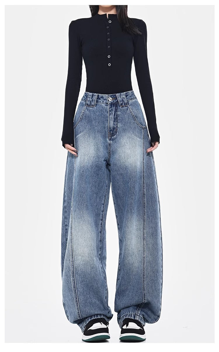 Streetwave Oversize Jeans For Women Wide Leg Comfort Everyday Casual Denim Style