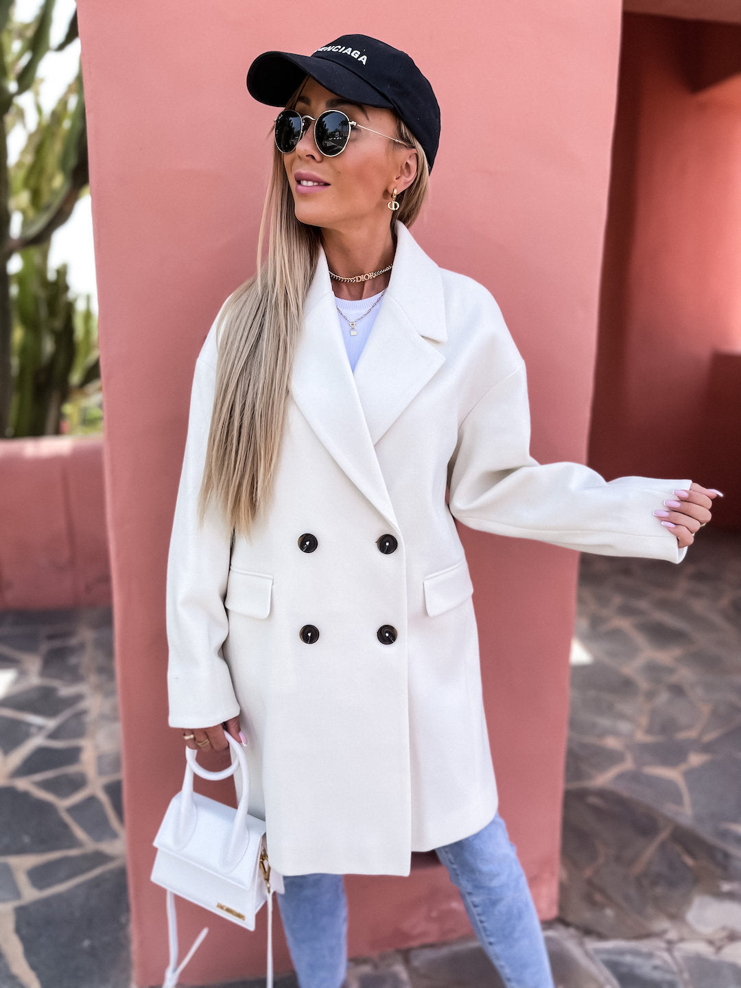 Streetwave Double Breasted Coat For Women Elegant Structured All Season Style Timeless Chic