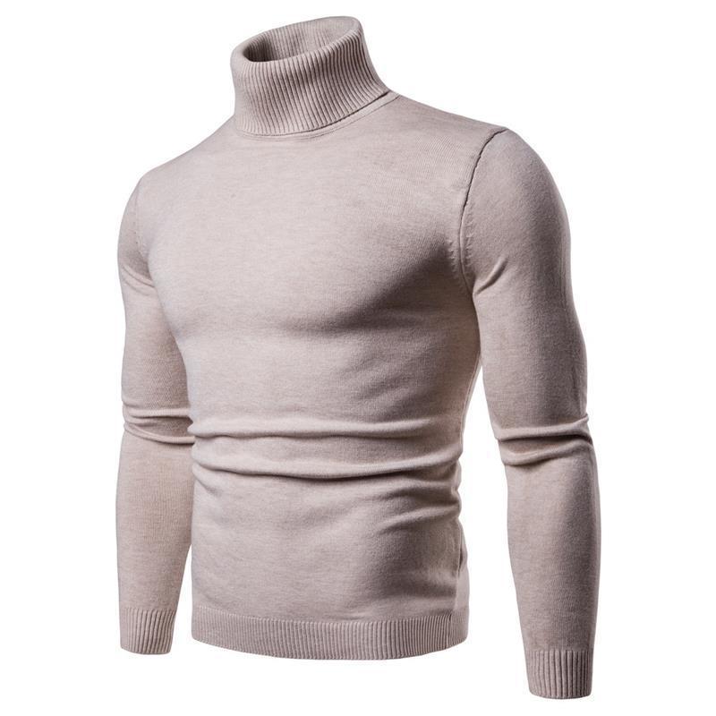 Merino Wool Turtleneck Sweater For Men By Street Wave Premium Soft Breathable Warmth