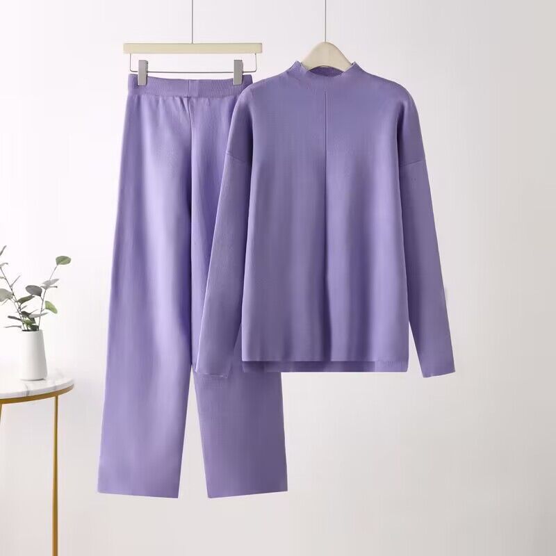 Street Wave Women Elegant Long Sleeve Top And Palazzo Pants Set For Any Occasion Perfect For Day Or Evening
