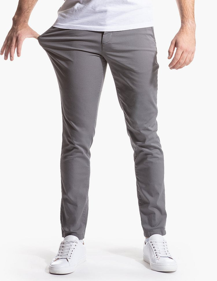 Street-wave Slim Fit Chino Pants Breathable Comfort For Men Stylish Everyday Wear