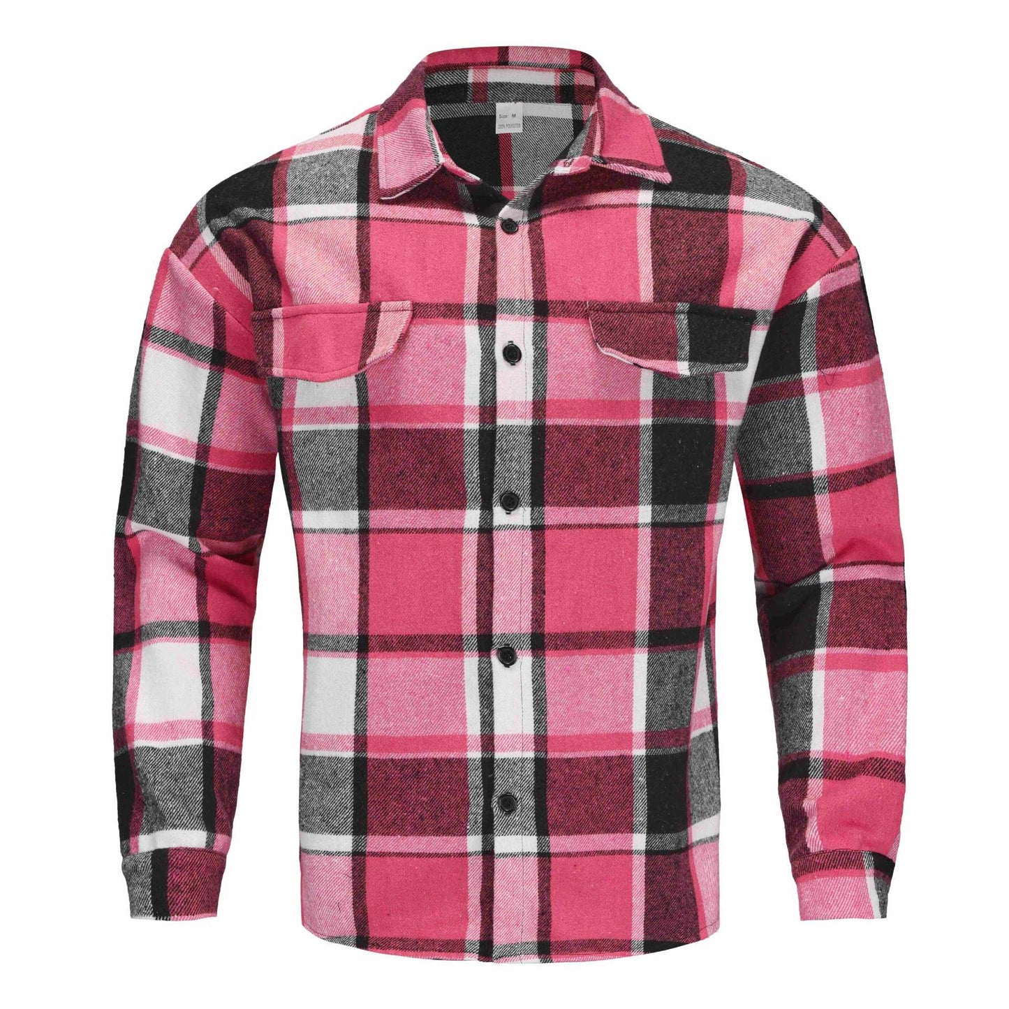 Street-wave Men's Flannel Shirt Cozy Warm Plaid For Outdoor Adventurers And Everyday Casual Wear