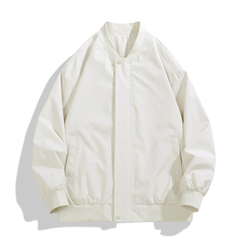Mens Sporty Transitional Jacket With High Collar And Side Pockets Streetwave For Men