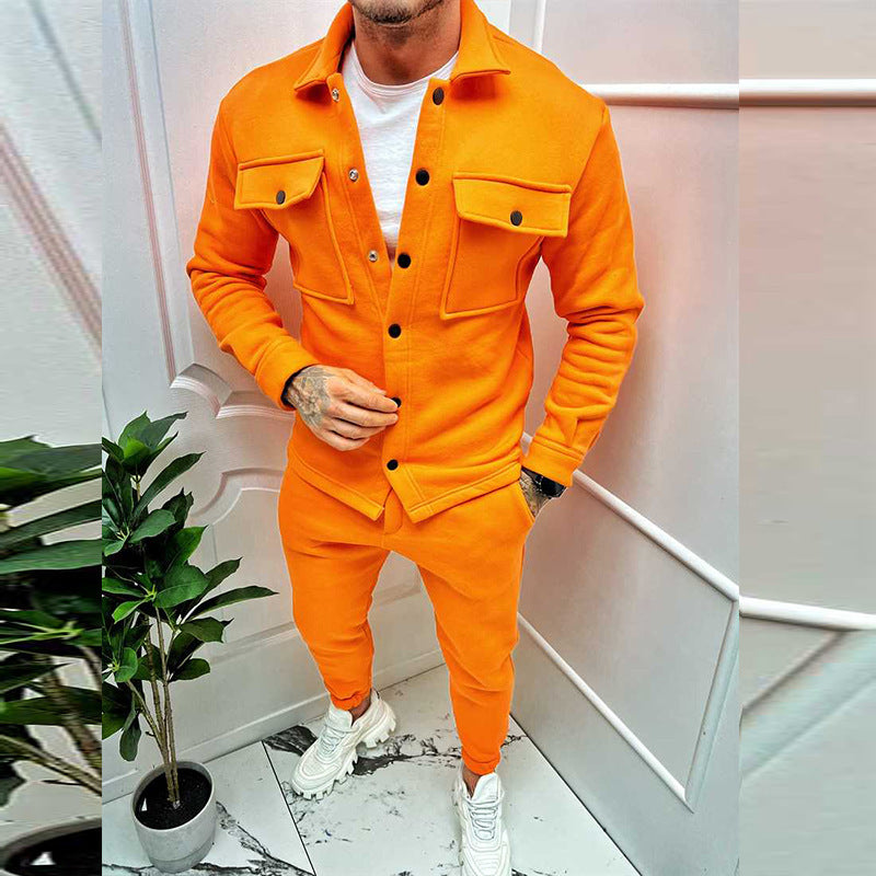 Mens Casual Streetwave Suit With Practical Pockets For Everyday Comfort And Versatile Style