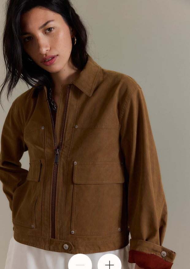 Street Wave Women's Lightweight Utility Jacket Breathable Versatile Everyday Wear For Modern Women